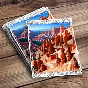 Bryce Canyon Nationalpark Aufkleber, Bryce Canyon Aufkleber, Bryce Canyon Geschenk, Bryce Canyon Fahrzeug Aufkleber, Nationalpark Aufkleber