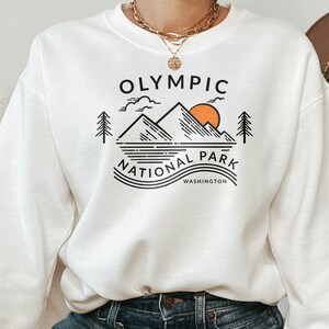Olympia National Park Sweatshirt, Washington Sweatshirt, Adventure Sweatshirt, National Park Sweater, Travel Sweatshirt, Olympia Souvenirs Bild 1