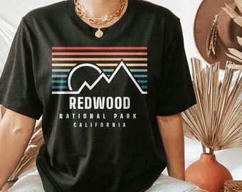 Redwood nationalpark-tröja, Kalifornien-tröja, äventyrströja, vandringströja, campingtröja, gåvor från Redwood