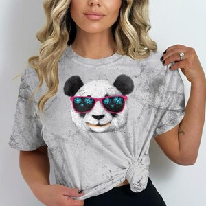 Panda Face Shirt, Panda Shirt, Cute Panda Shirt, Panda Lover T-Shirt, Panda With Glasses Shirt, Funny Panda Tee, Comfort Colors