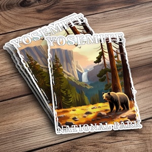 Yoesemite National Park Sticker, Yosemite Decal, Yosemite National Park, Yosemite Vacation Sticker