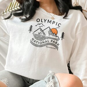 Olympia National Park Sweatshirt, Washington Sweatshirt, Adventure Sweatshirt, National Park Sweater, Travel Sweatshirt, Olympia Souvenirs Bild 9
