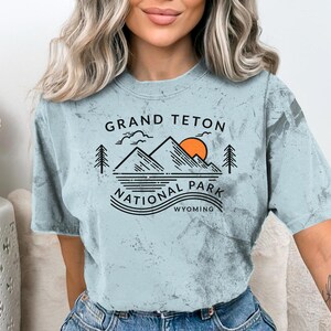 Grand Teton National Park T-Shirt, Grand Teton Shirt, Grand Teton Geschenk, Wyoming Shirt, Camping Shirt, Camping Geschenk, Urlaubsshirt