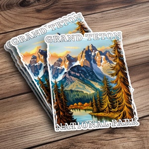 Grand Teton National Park Aufkleber, Auto Aufkleber, Teton National Park Geschenk