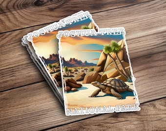 Joshua Tree National Park Stickers, Joshua Tree Decal, Joshua Tree Gifts, Joshua Tree Bumper Sticker, Camping Decor