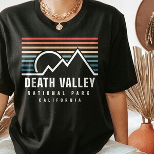Camisa do Parque Nacional do Vale da Morte, camiseta da Califórnia, camisa de aventura, camisa de caminhada, camisa de acampamento, presentes do Vale da Morte