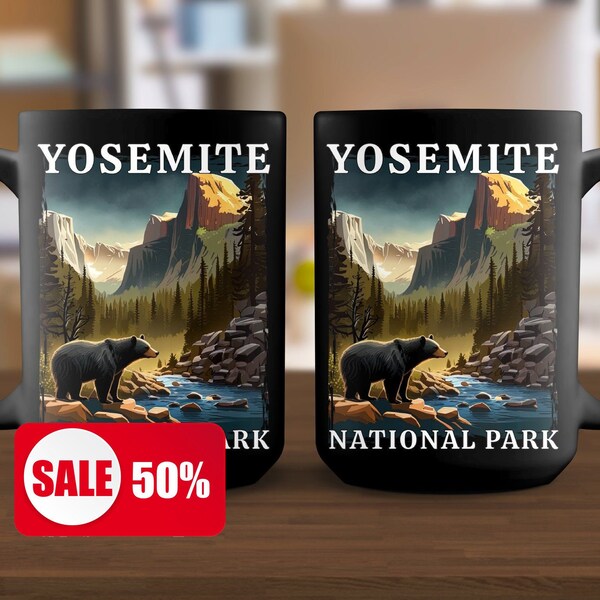 Yosemite National Park Mug, Yosemite Coffee Mug, Yosemite Gifts, Camping Mug, Camping Coffee Mug, Coffee Cup