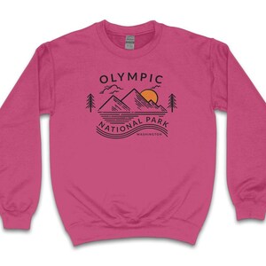Olympia National Park Sweatshirt, Washington Sweatshirt, Adventure Sweatshirt, National Park Sweater, Travel Sweatshirt, Olympia Souvenirs Bild 7