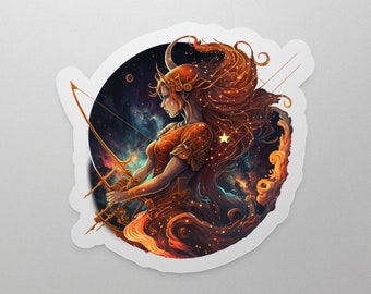 Sagittarius Zodiac Sticker, Zodiac Stickers, Custom Astrological Sign Stickers, Zodiac Decals, Zodiac Gifts, Sagittarius Sticker