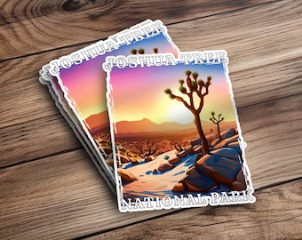 Joshua Tree National Park Stickers, Joshua Tree Decals, Joshua Tree Gifts, Joshua Tree Lover Gift, Joshua Tree Vinyl Decal, Joshua Tree Car