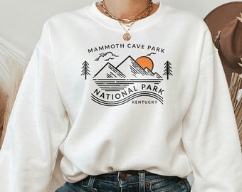 Mammoth Cave National Park Sweatshirt, Kentucky Adventure Souvenir