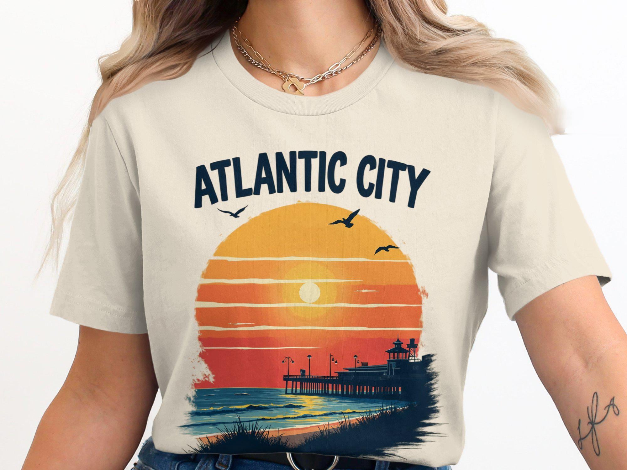 T-shirt Graphique Atlantic City - Homme - Taille S - Marron