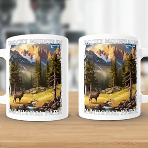 Rocky Mountain National Park Mug, Rocky Mountain Mug, Colorado Mug, Gift for Her, Ceramic Coffee Mug, Coffee Cup