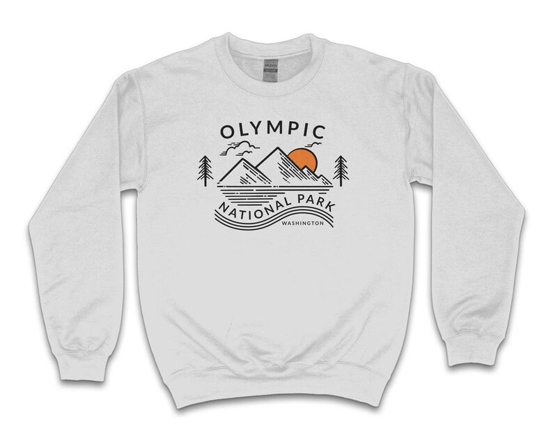 Olympia National Park Sweatshirt, Washington Sweatshirt, Adventure Sweatshirt, National Park Sweater, Travel Sweatshirt, Olympia Souvenirs Bild 5