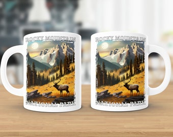 Rocky Mountain National Park Mug, Rocky Mountain Gifts, Colorado Coffee Mug, Colorado Mountains Mug, Gift for Him or Her