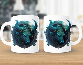 Taurus Zodiac Mug, Taurus Constellation Mug, Zodiac Constellation Coffee Mug, Taurus Gifts, Taurus Birthday Gift, Star Signs Mug, White Mug