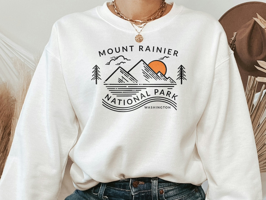 Mount Rainier Shirt Mount Rainier Sweatshirt Mount Rainier - Etsy