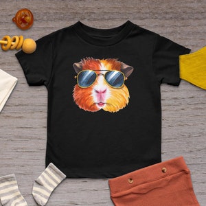 Guinea Pig wearing Sunglasses T-Shirt, Guinea Pig Gift, Guinea Pig Kids Shirt, Guinea Pig Owner Shirt, Guinea Pig Lover Gift, Guinea Pig Fan