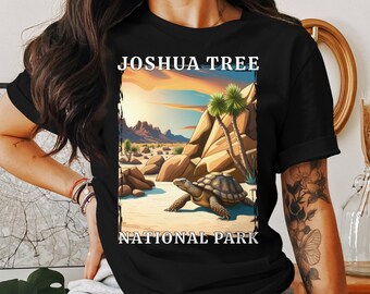Parque Nacional Joshua Tree California, camiseta de camping, sudadera de camping, suéter de montaña, regalo al aire libre, naturaleza, recuerdo de tortuga del desierto