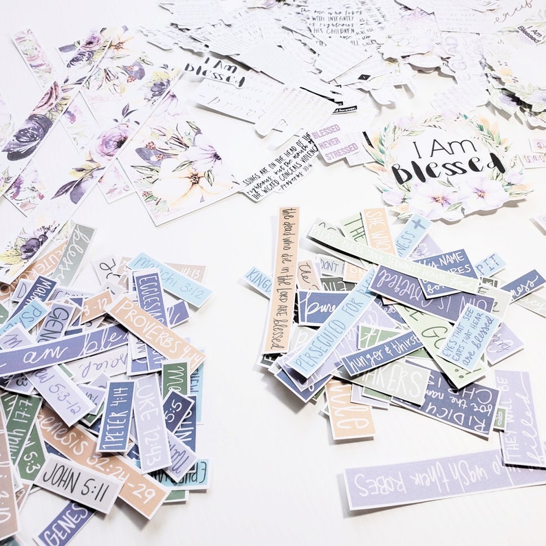 Blested Sticker I AM BLESSED Bible Journaling Sticker Set for Creative Scripture Study ...