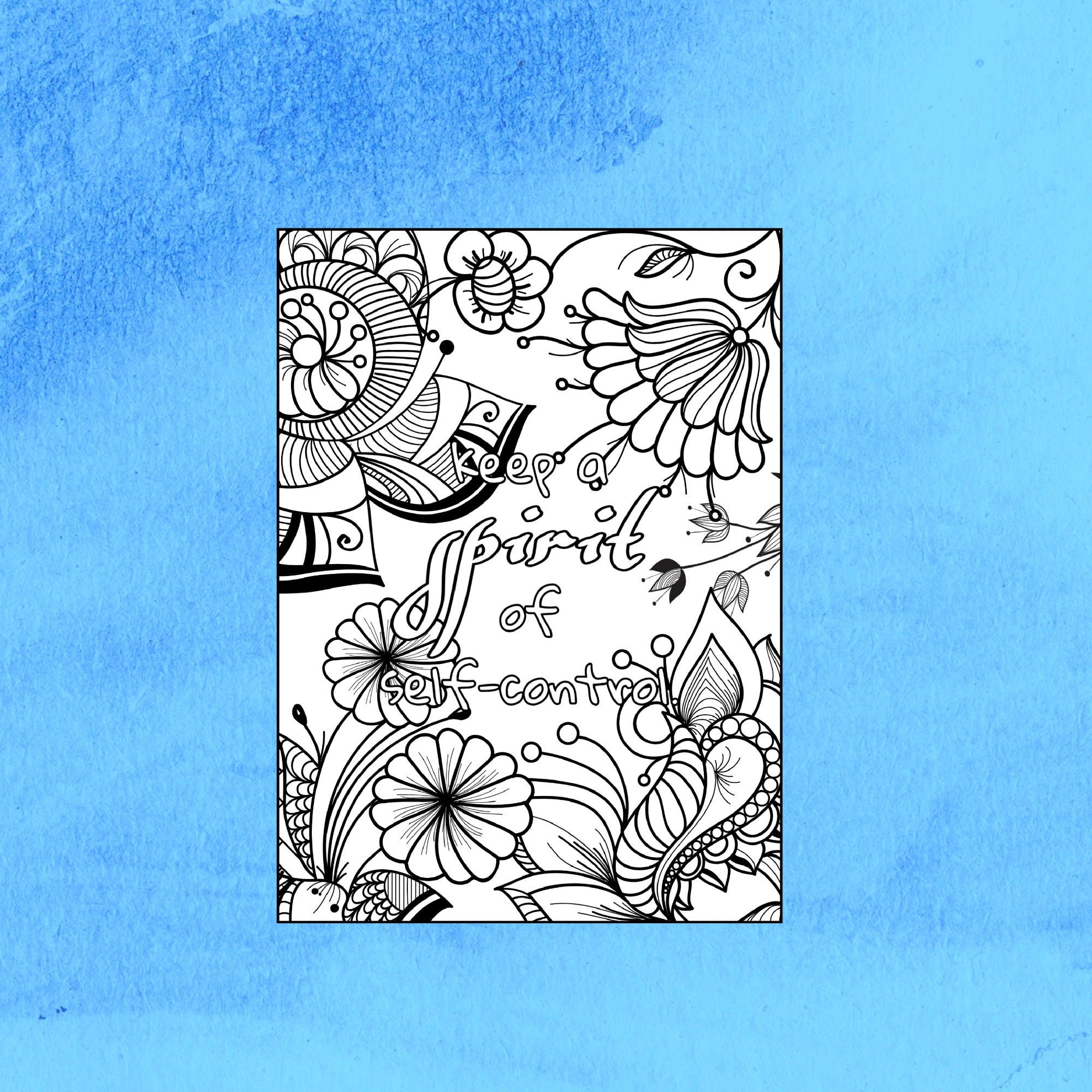 Coloring Pages Pack, Fruit of the Spirit, Bible Verse Color Pages