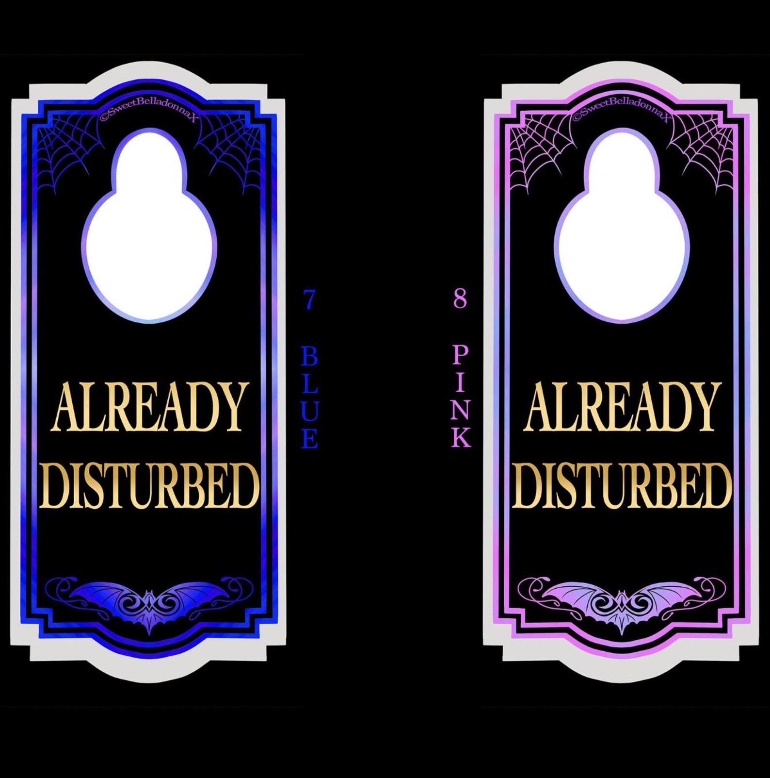Already Disturbed - Door Hanger Shaped STICKER in Multiple Colors With ...