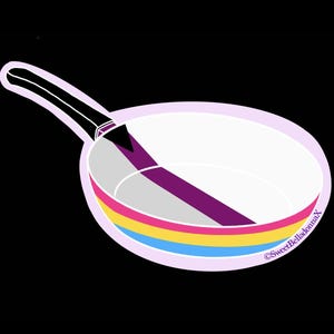 パンセクシャル・デミセクシャル・プライド！ - デミセクシャルの釉薬ステッカーと透明またはホログラフィック仕上げが施されたパン