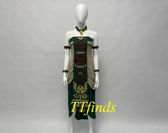 Princess Zelda Dress Outfit Zelda Tears Of The Kingdom Queen Sonia Dress Cosplay Costume Personalized Size