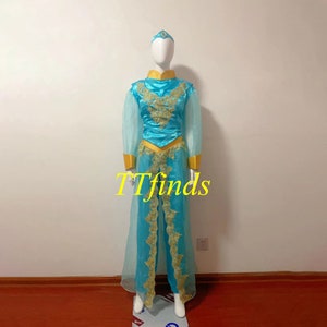 For The Aladdin Princess Cosplay Aladdin Jasmine Outfit Aladdin Princess Dress Cosplay Costume Adult Women Girls Personalized Size