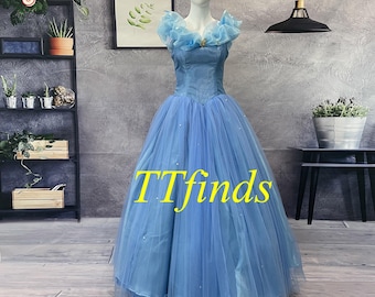 Cinderella Dress Princess Cinderella Cosplay Costume Buttefly Adult Woman Girls Children Personalized Size Luxury