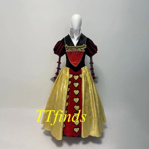 For The Alice In Wonderland Red Queen Dress Alice Red Queen Luxury Dress Cosplay Costume Adult Women Girls Personalized Size