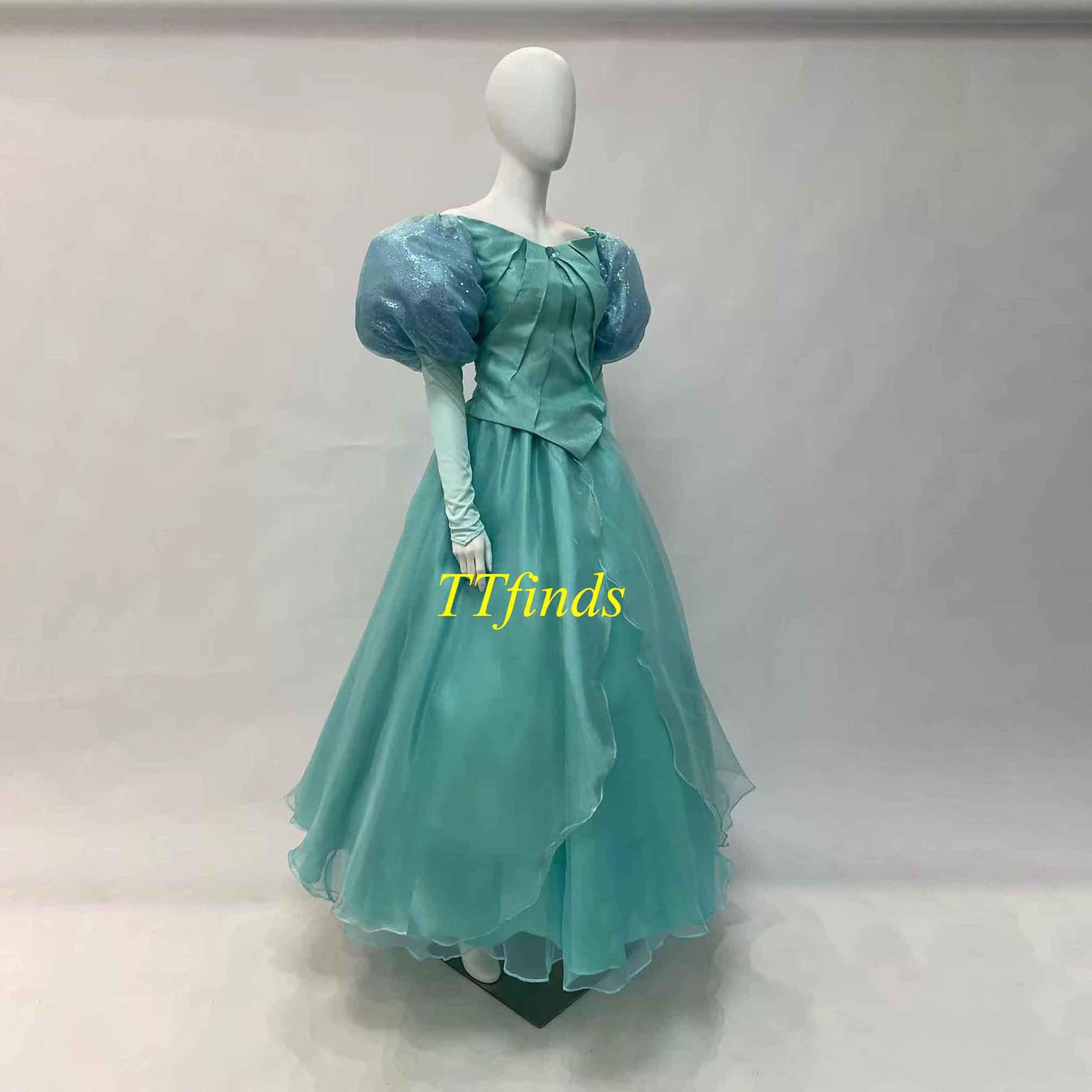 windsor emerald green dress Cosplay costume Fancy princess Ariel dress The little Mermaid Ariel –  Mermaidcosplay main image 1