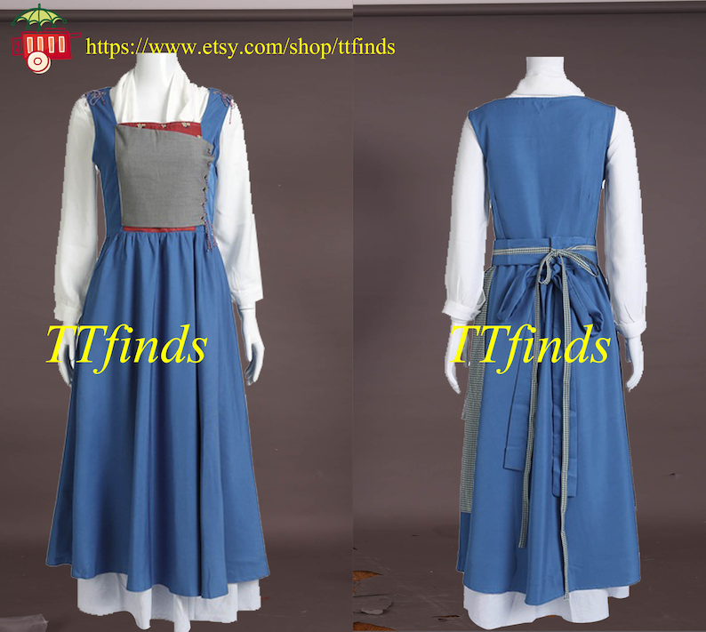princess belle blue dress costume Beauty and the Beast Womens | Adult | Womens | M | Blue/White Sounds like a pretty sweet deal to us Women's Disney Beauty and the