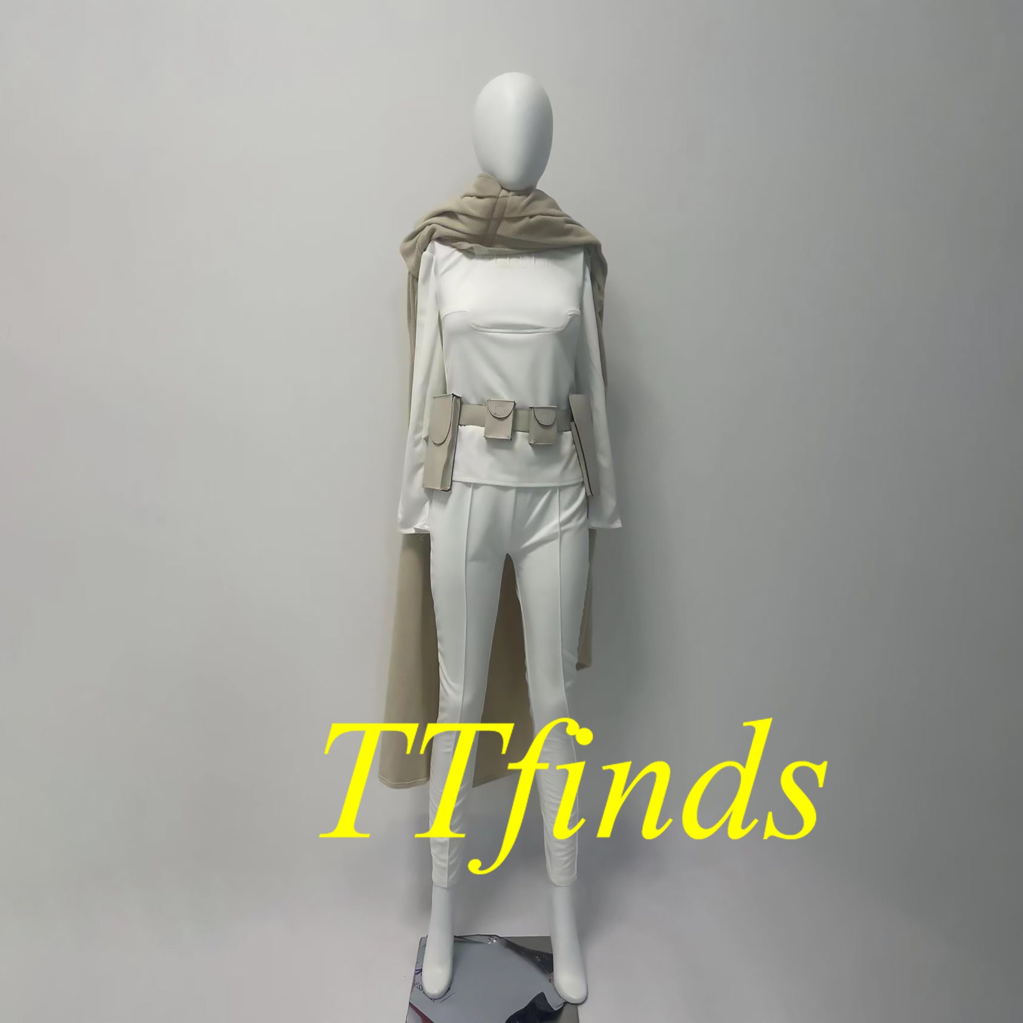 Costume Padmé Amidala Star Wars - Jupe, Robe, Bandeau Et Bouchons - Neuf