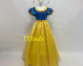 Snow White Cosplay Snow White Queen Cosplay Outfit Snow White Princess Dress Cosplay Costume Adult Women Girls Personalized Size Luxury