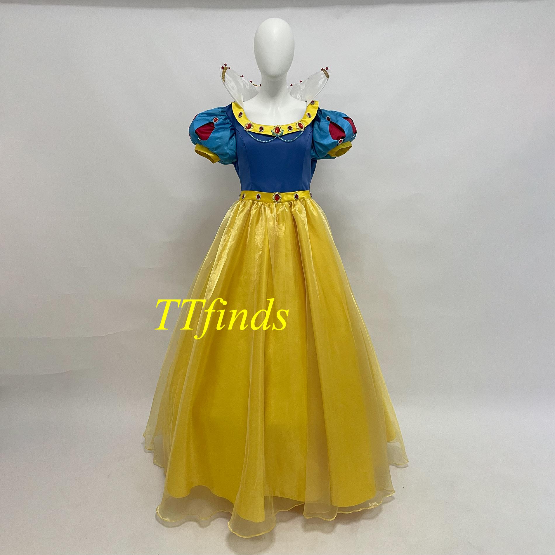 Prinses Fiona Cosplay Kostuum Jurk Outfit Vrouwen Cartoon Groene Vierkante Kraag Fluwelen Lange Jurk Voor Dames Halloween Rollenspel | NL
