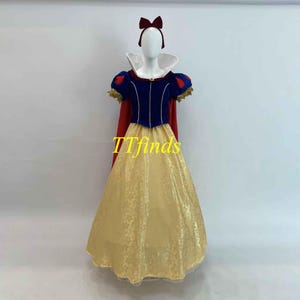 Princess Snow White Dress Cosplay Snow White Outfit Costume Adult Women Girls