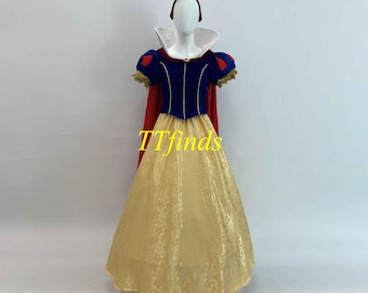 Princess Snow White Dress Cosplay Snow White Outfit Costume Adult Women Girls