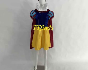 Princess Snow White Dress Snow White Dress Dance Short Cloak Cosplay Costume Adult Women Girls