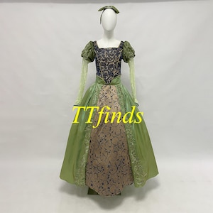 プリンセスベルドレス 美女と野獣 ベルドレス 衣装 コスチューム ベル 女性 女の子 ドレス 刺繍 花 コスプレ パーソナライズサイズ