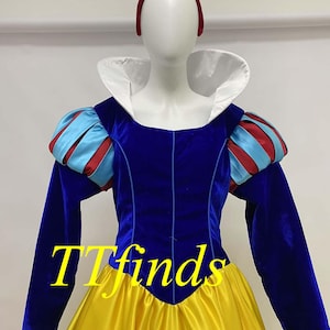 Princess Snow White Dress Snow White Costume Cosplay Dress Cloak Woman Costume Adult Women Girls