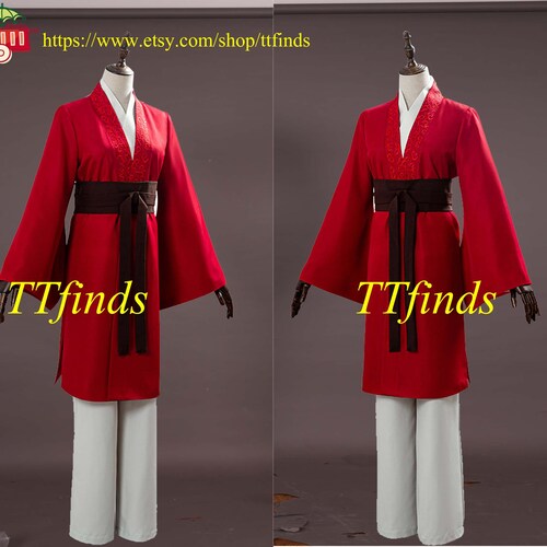 For The Hua Mulan Cosplay Costume Princess Hua Mulan Cosplay Outfit store Adult Men Women Girls Personalized Size