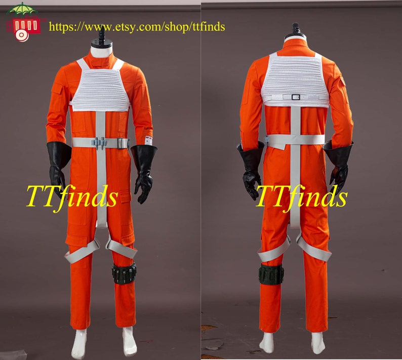 For The Star Wars Cosplay Costume X Wing Rebel Pilot Jumpsuit Etsy