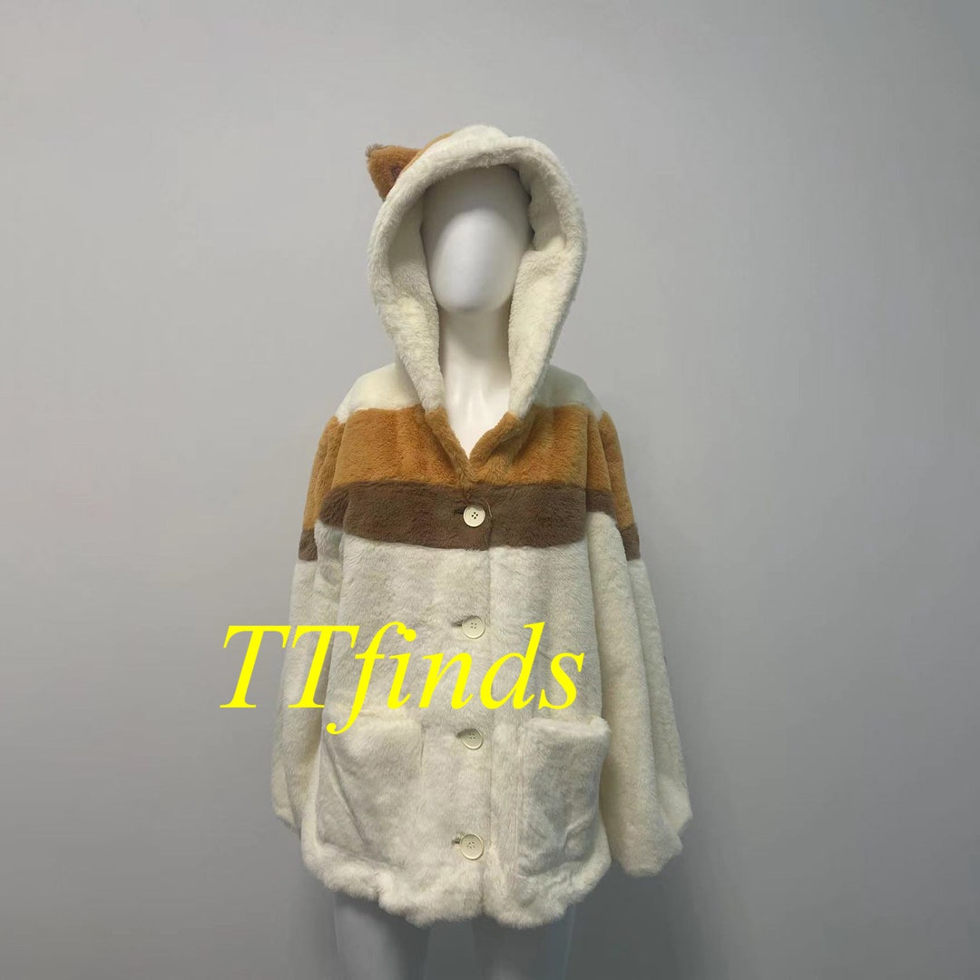 For Final Fantasy 14 Fat Cat Hoodie FF XIV Fat Cat Coat Cosplay Plush ...