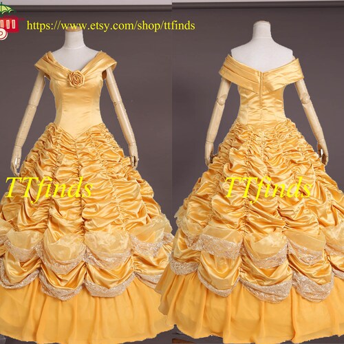 Belle Costume Princess Disney Belle Dress Adult | Etsy