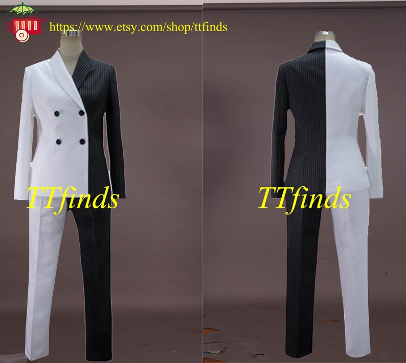 For The Batman Arkham Asylum Costume Two Face Harvey Dent Cosplay Costume Outfit Adult Men Women Girls Personalized Size