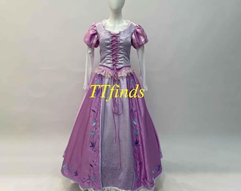 ハンドメイド - コスプレ ラプンツェル ドレス 大人、ラプンツェル