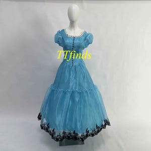 For the Alice In Wonderland Cosplay Alice Princess Outfit Costume Alice Madness Returns Alice Princess Dress  Personalized Size