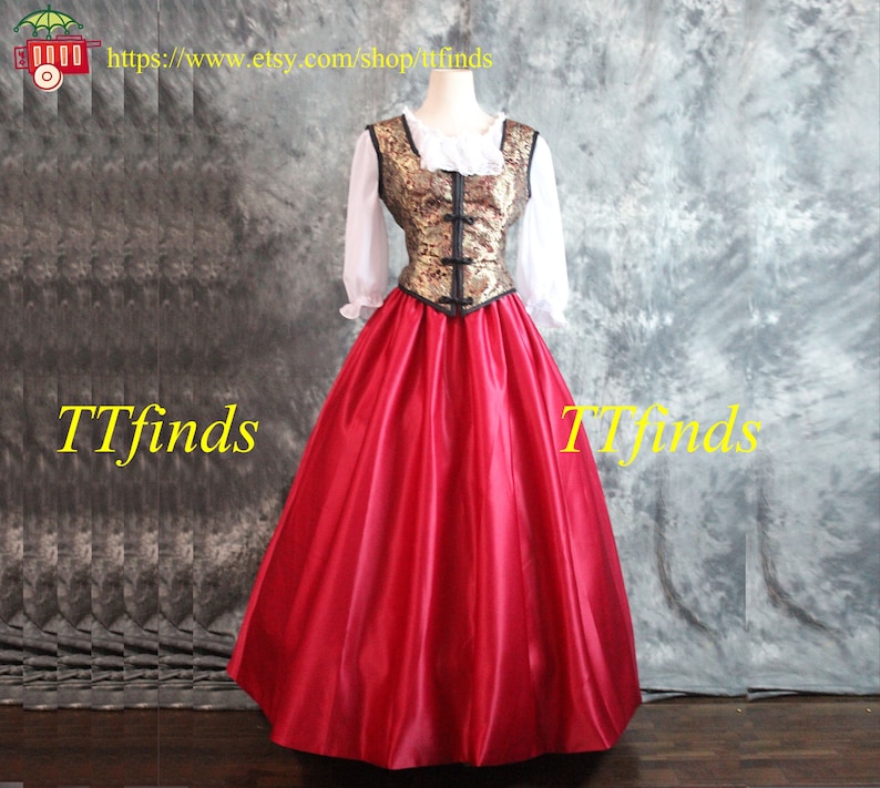 For The Snow White Princess Dress Little Red Riding hood Cosplay Costume Outfit Adult Women Girls Personalized Size
