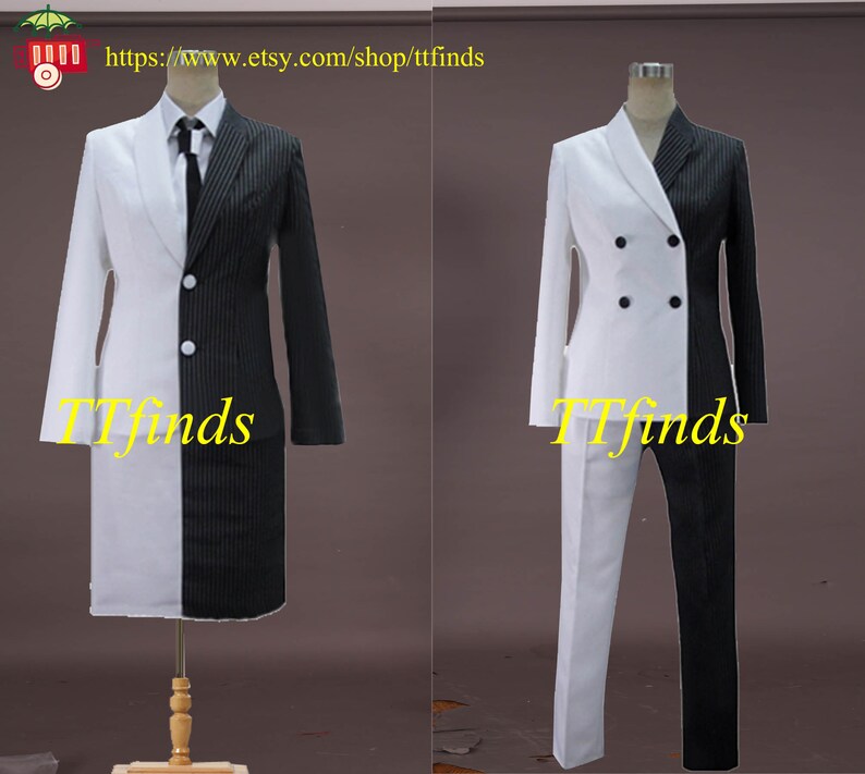 For The Batman Arkham Asylum Costume Two Face Harvey Dent Cosplay Costume Outfit Adult Men Women Girls Personalized Size